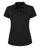 B2B Women’s Hairdressing Polo Shirt Black Low MOQ Custom Salon Workwear