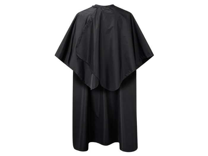 B2B Hairdressing Waterproof Salon Gown Black Custom Salon Workwear front design preview