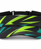 Custom Black Tennis Visor Cap – Lime Teal Team Sports Visor Wholesale