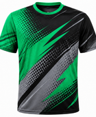 Custom ping pong Training Shirt – Green Black Sublimated Ping Pong Teamwear for Wholesale Buyers