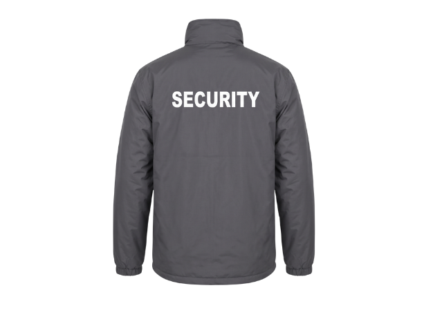Custom Grey Security Jacket Low MOQ Uniform Manufacturer