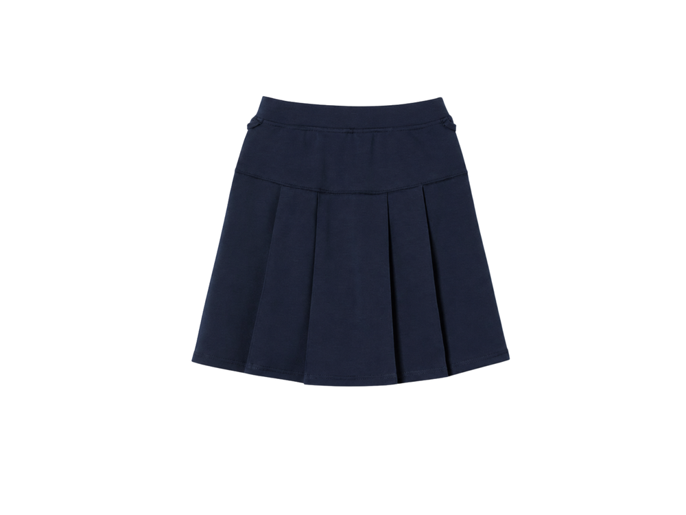School Adaptive Pleated Skort Navy Blue | B2B Low MOQ Wholesale front design preview