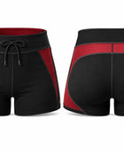 Black and Red Premium Powerlifting Shorts for Men – High-Performance Gym Wear, Wholesale Bulk, Low MOQ, Custom Sports Apparel
