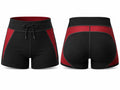 Black and Red Premium Powerlifting Shorts for Men – High-Performance Gym Wear, Wholesale Bulk, Low MOQ, Custom Sports Apparel