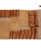 Leather Ostrich Chef Knife Roll | Custom Wholesale Private Label Manufacturer