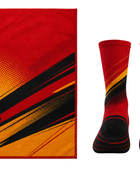 Custom Ping Pong Towel and Socks Set – Red Orange Table Tennis Accessories for Wholesale Buyers