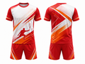 Red & White Squash Uniform – Bulk Team Jersey & Shorts, Low MOQ, Wholesale Performance Set