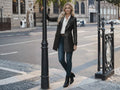 Women’s Black Lambskin Leather Coat Wholesale Custom Private Label Leather Outerwear Manufacturer