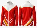 Red & White Sports Jacket – Team Athletic Jacket, Wholesale Bulk, Low MOQ