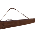 Dark Chocolate Brown Leather Gun Cover B2B Low MOQ Hunting Gear