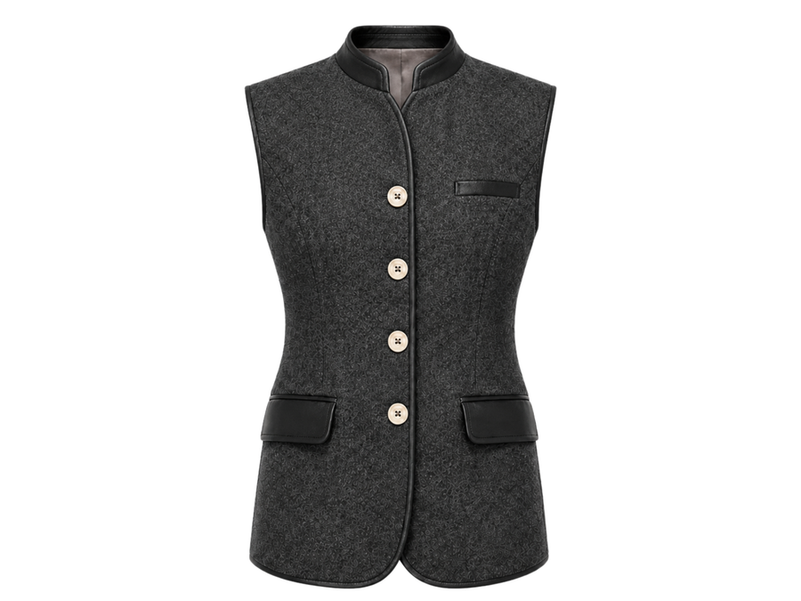 B2B Women’s Longline Hunting Vest Black Low MOQ Hunting