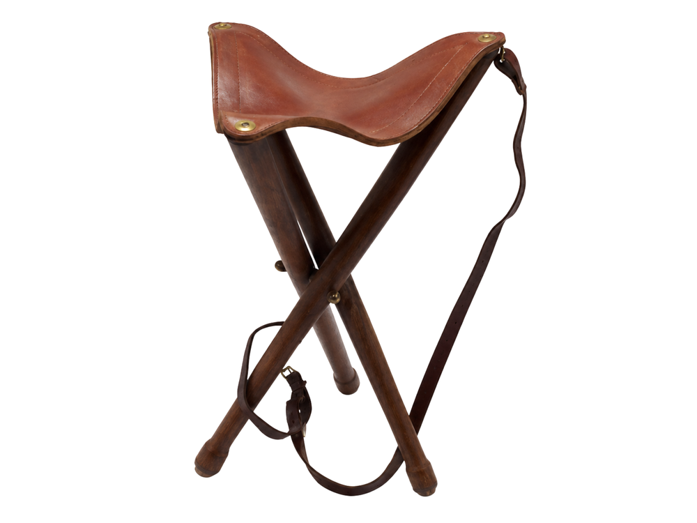 B2B Leather Hunting Stool Low MOQ Hunting Accessories front design preview