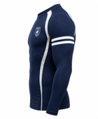 Custom Navy Rugby Compression Shirt | Wholesale Long Sleeve Team Base Layer