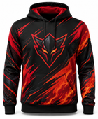Custom Esports Hoodie | Wholesale Gaming Team Pullover Hoodie | Black Red | Apparels Bridge