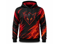 Custom Esports Hoodie | Wholesale Gaming Team Pullover Hoodie | Black Red | Apparels Bridge