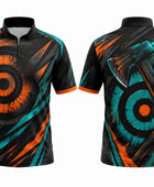Black & Orange Axe Throwing Jersey – Bulk Team Jersey, Low MOQ, Wholesale Performance Sportswear