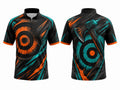 Black & Orange Axe Throwing Jersey – Bulk Team Jersey, Low MOQ, Wholesale Performance Sportswear
