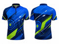 Blue & Lime Archery Jersey – Wholesale Bulk Team Jersey, Low MOQ, Performance Sportswear