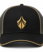 Custom Black Gold Baseball Cap | Wholesale Team Hat for Bulk Orders and Private Label