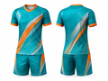 Teal & Orange Men’s Swimming Jersey & Shorts Set – Wholesale, Low MOQ, Bulk Swim Team Uniform