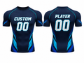 Custom Navy Soccer Compression Shirt | Wholesale Short Sleeve Team Base Layer