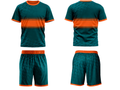 Green & Orange ESports Uniform – Team Gaming Performance Jersey & Shorts, Wholesale Bulk, Low MOQ
