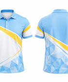Light Blue Custom Golf Jersey – Wholesale Bulk Team Polo, Low MOQ, B2B Performance Apparel