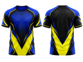 Blue, Black & Yellow ESports Jersey – Team Gaming Performance Wear, Wholesale Bulk, Low MOQ