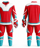 Red Custom Hockey Uniform – Wholesale Bulk Team Kit, Low MOQ, B2B Performance Apparel