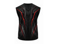 Wholesale Black and Red Powerlifting Jersey Sleeveless – Bulk, Low MOQ, Team Strength Training Top