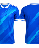 Custom Blue Soccer Fanwear Jersey | Wholesale Team Store Fundraising Shirt