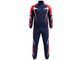Custom Navy Red Rugby Warmup Tracksuit | Wholesale Team Jacket and Pants Set