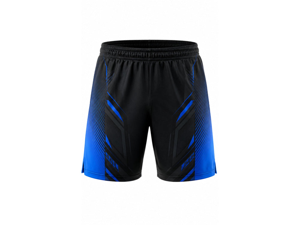 Padel Shorts Team Performance Sportswear Black & Blue Wholesale Bulk Low MOQ front design preview