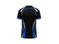 Custom Cornhole League T-Shirt – Black Blue Team Shirt for Wholesale Event Buyers