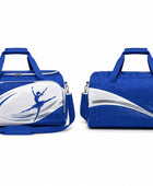 Custom Dance Team Duffle Bag | Wholesale Dancer Kit Bag | Royal Blue White | Apparels Bridge