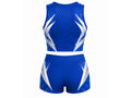 Custom Blue Cheer Practice Wear Set – Crop Top & Shorts for Wholesale Teams