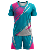 Custom Track & Field Uniform – Teal Team Set, Wholesale, Low MOQ, Bulk Sportswear