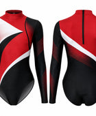 Custom Dance Leotard | Wholesale Dance Studio Performance Leotard | Black Red White | Apparels Bridge