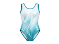 Custom Sublimation Gymnastics Leotard | Wholesale Gym Team Leotard | White Teal Mint | Apparels Bridge