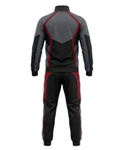Custom Combat Fight Team Tracksuit – Black Burgundy MMA Boxing Teamwear for Wholesale Buyers