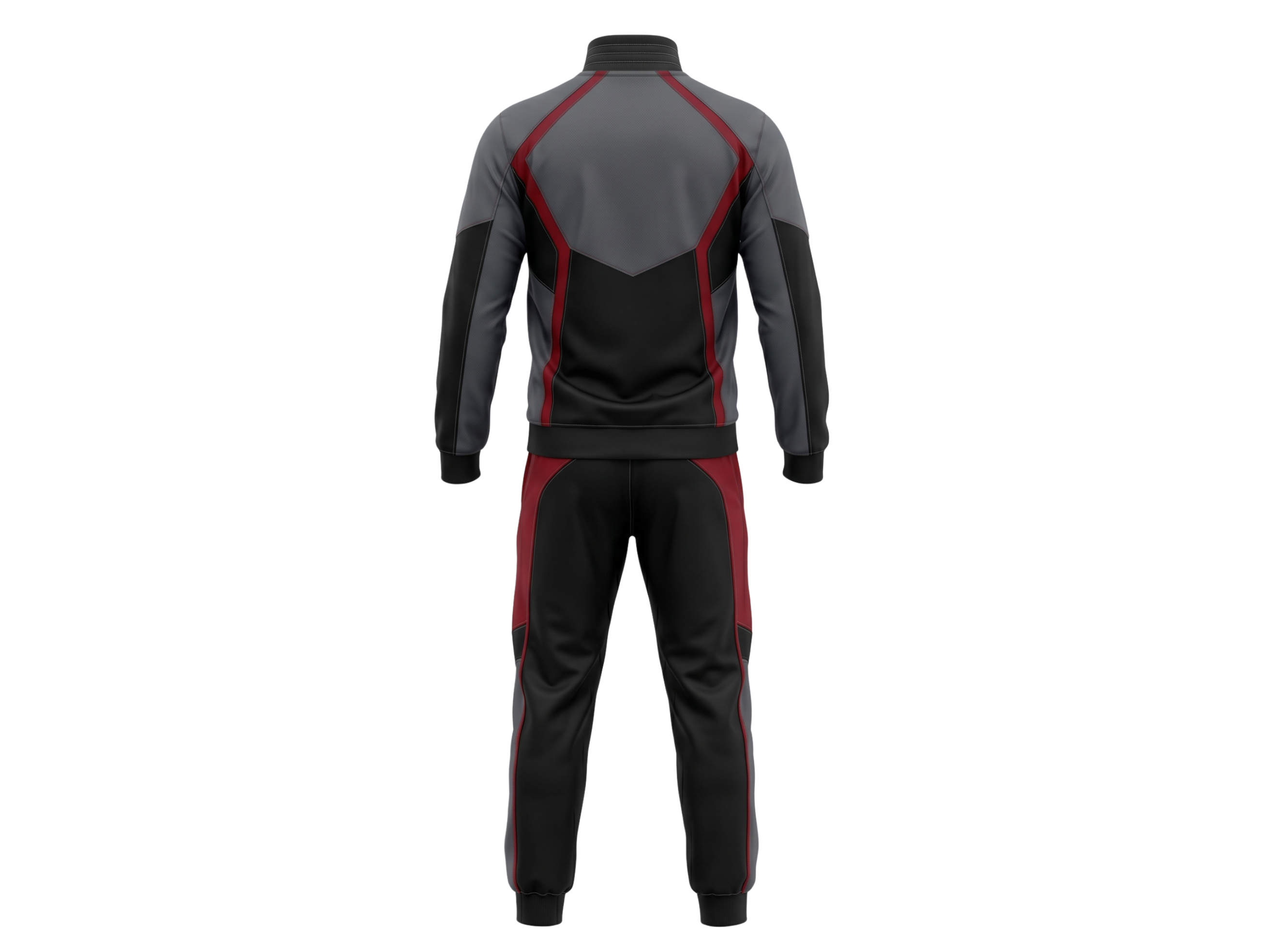 Custom Combat Fight Team Tracksuit – Black Burgundy MMA Boxing Teamwear for Wholesale Buyers