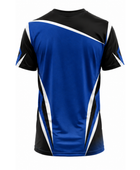 Custom Chase Tag Event Staff Shirt – Blue Sublimated Crew Jersey | Wholesale Event Teamwear