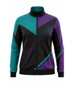 Custom Dance Team Jacket | Wholesale Dance Studio Full-Zip Jacket | Black Teal Purple | Apparels Bridge