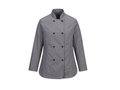 Women’s Double-Breasted Chef Jacket Grey | B2B Low MOQ Hospitality Workwear Manufacturer