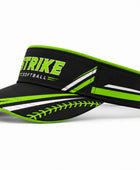 Custom Black Lime Softball Visor Cap – Wholesale Team Headwear for Clubs