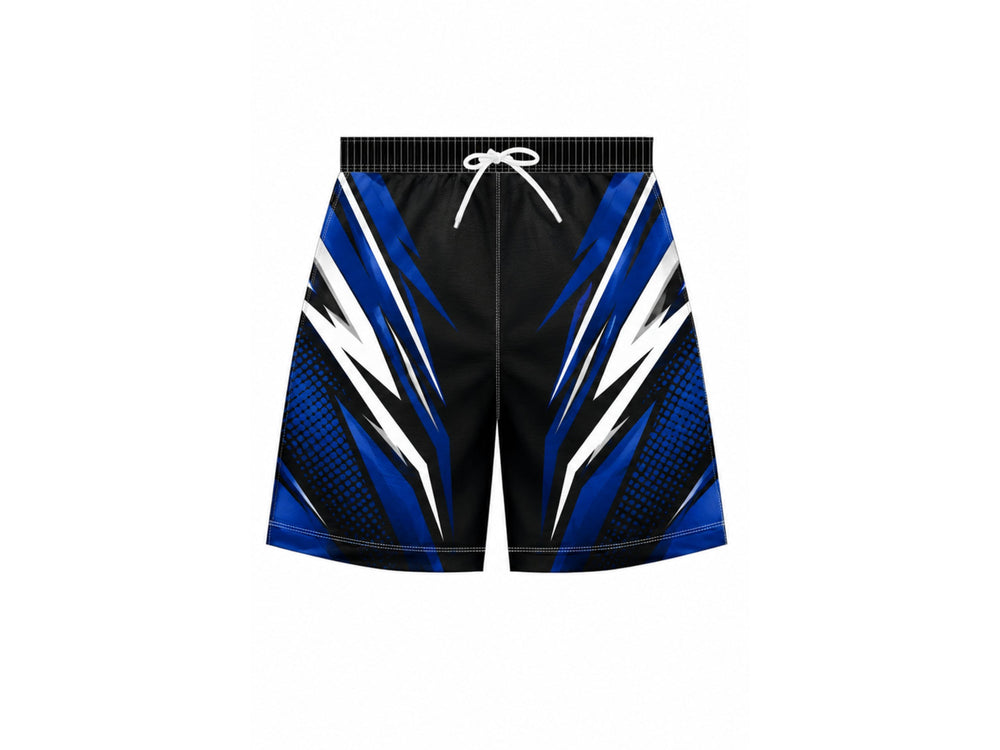 Wrestling Shorts Black/Blue Team Performance Sportswear Wholesale Bulk Low MOQ front design preview
