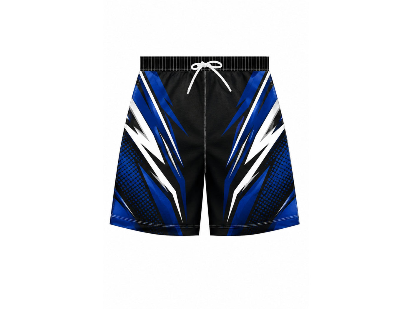 Black/Blue/White Wrestling Shorts – Team Performance Sportswear, Wholesale Bulk, Low MOQ