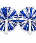 Custom Blue White Cheer Poms – Wholesale Cheerleading Pom Poms for Teams