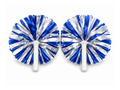 Custom Blue White Cheer Poms – Wholesale Cheerleading Pom Poms for Teams