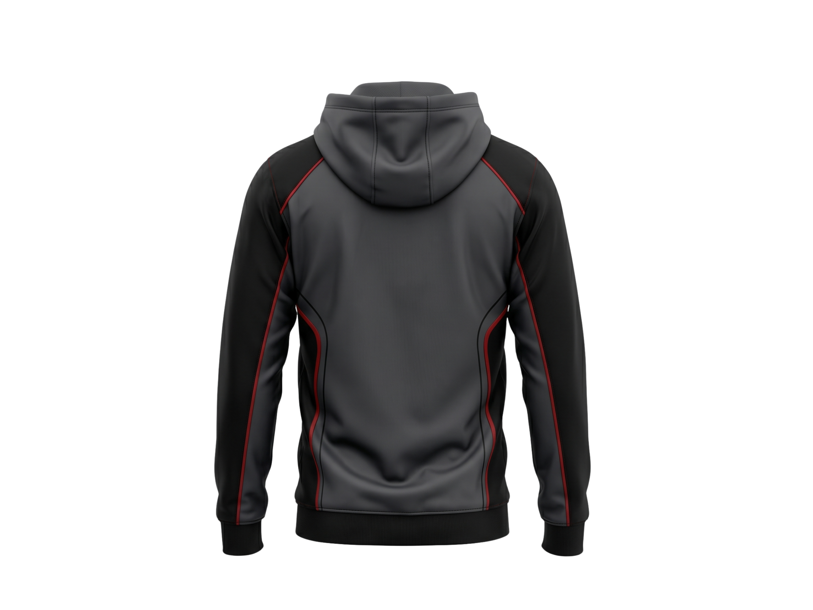 Custom Combat Sports Hoodie – Charcoal Red Gym Teamwear for Wholesale Buyers